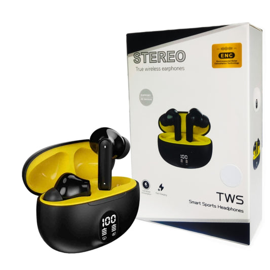 TWS In-Ear Stereo Gaming Earbuds With Display & Bluetooth