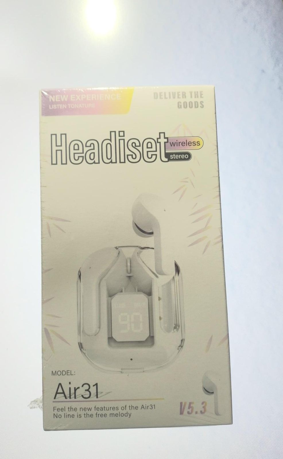 Air 31 Earbuds Bluetooth 5.3 - 2 Pcs, Super bass, Long Battery Life & Active Noise Cancellation