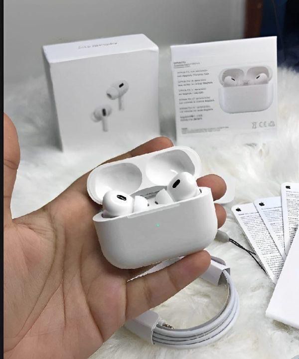 AirPods Pro 2 Bluetooth 5.3 - 2 Pcs, Super bass, Long Battery Life & Active Noise Cancellation